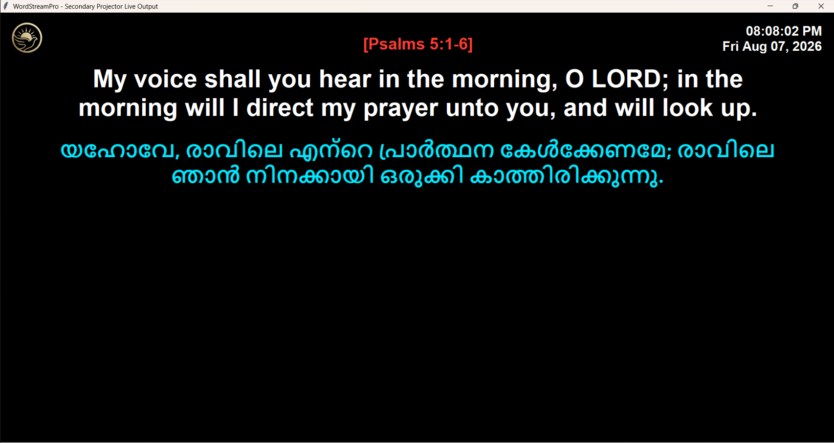 WordStreamPro Dual-Language Scripture Parallel Projection